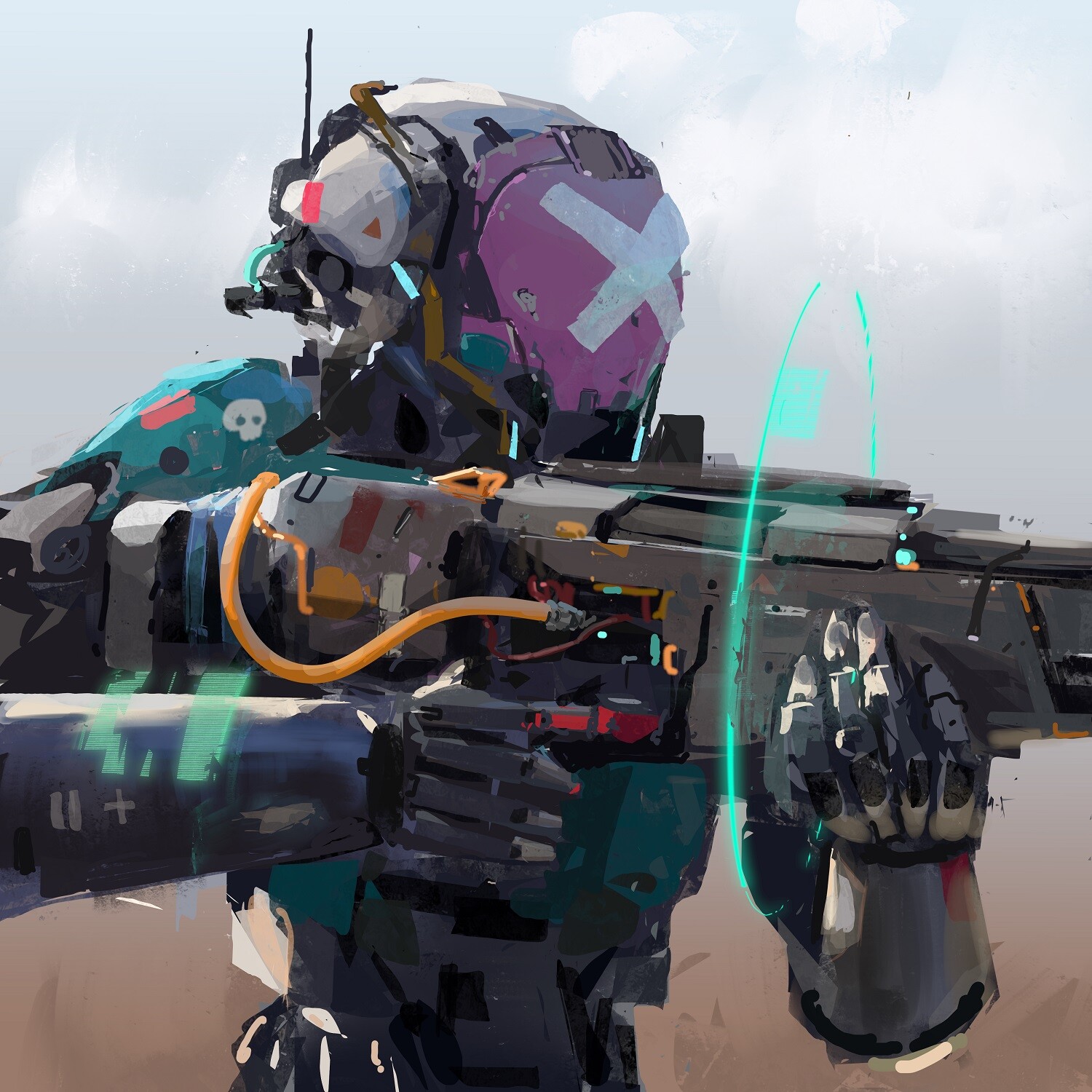 The Cool Digital Sci-Fi Sketches of Kobe Sek