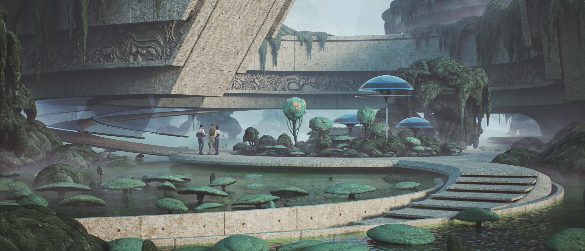The Exquisite Sci-Fi Environment Designs of Zana Bamarni